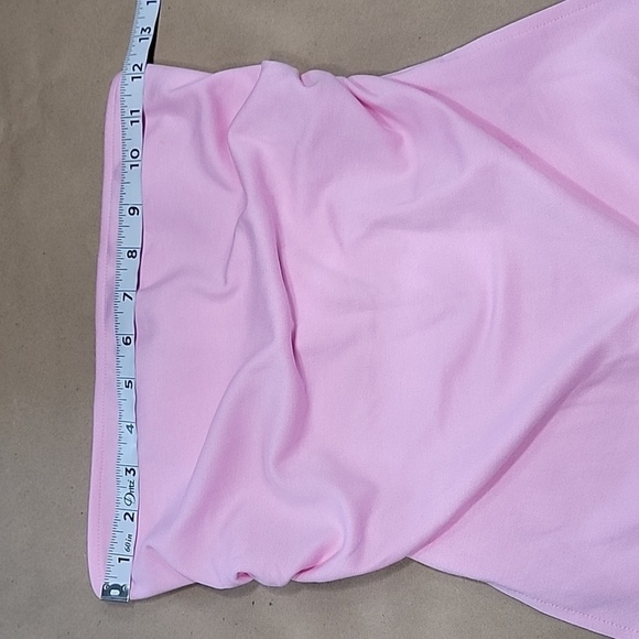 Bershka Size XS Bubblegum Pink Longline Bandeau Top, Side Slits, NEW with Tag - Picture 8 of 14